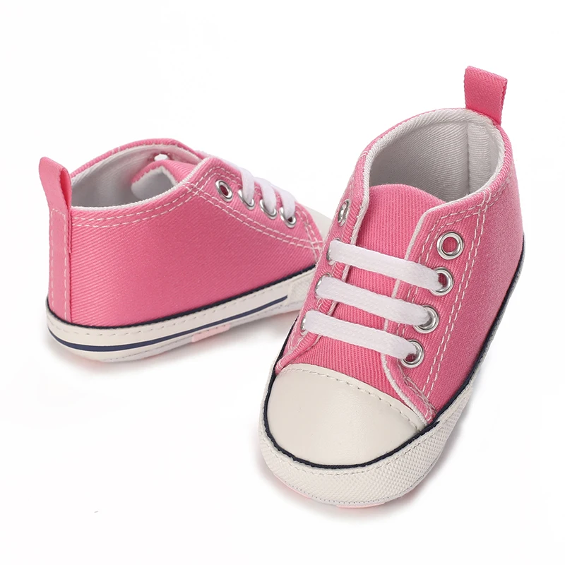 0-18M Baby Shoes Infant Pre-Walker Shoes, Cute Pink Theme Casual Flat Shoes, Soft Sole Lightweight Comfortable for Girls