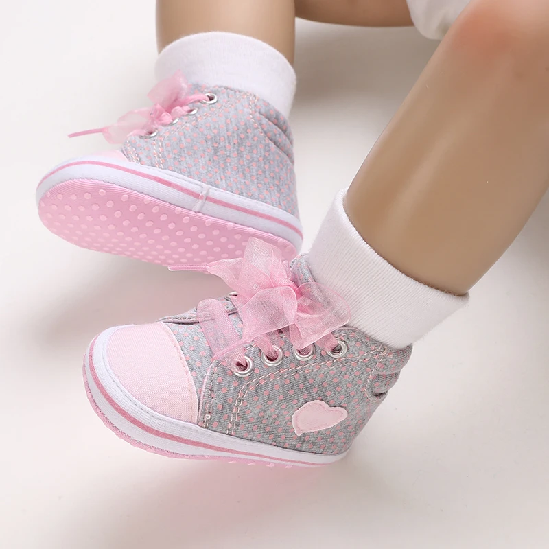 0-18M Baby Shoes Infant Pre-Walker Shoes, Cute Pink Theme Casual Flat Shoes, Soft Sole Lightweight Comfortable for Girls
