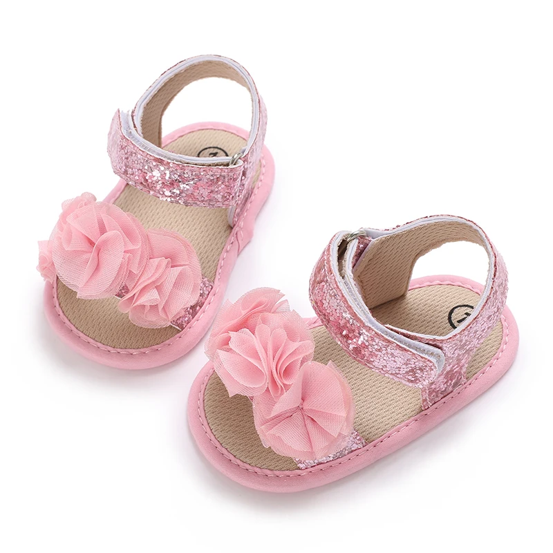 0-18M Baby Shoes Infant Pre-Walker Shoes, Cute Pink Theme Casual Flat Shoes, Soft Sole Lightweight Comfortable for Girls
