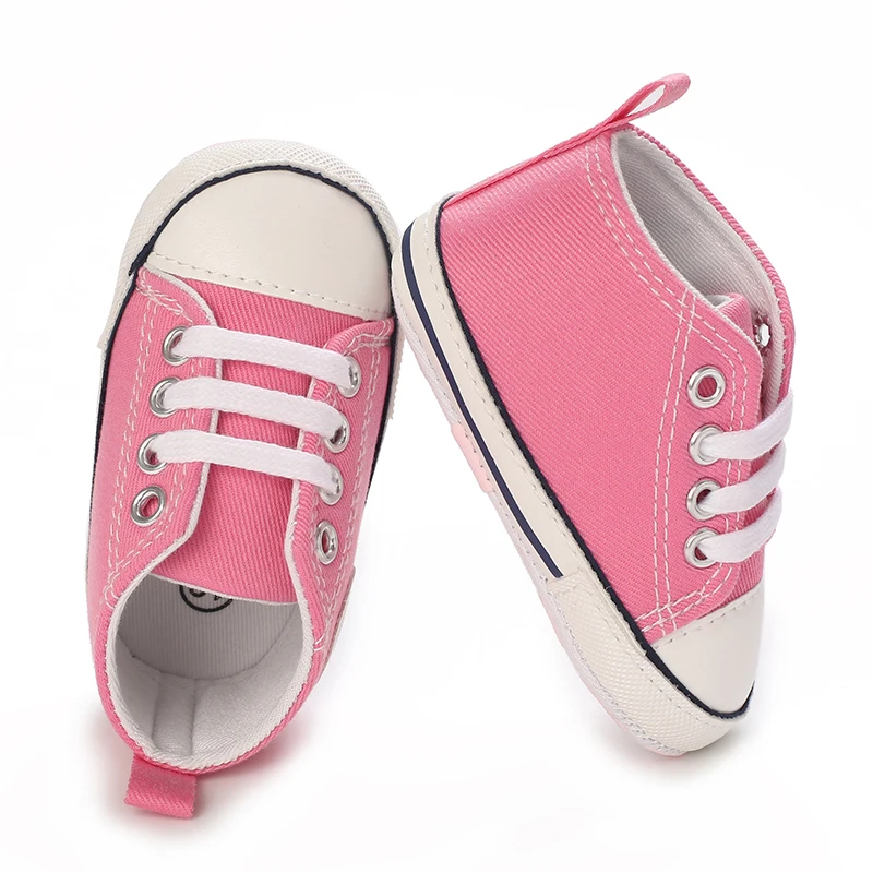 0-18M Baby Shoes Infant Pre-Walker Shoes, Cute Pink Theme Casual Flat Shoes, Soft Sole Lightweight Comfortable for Girls