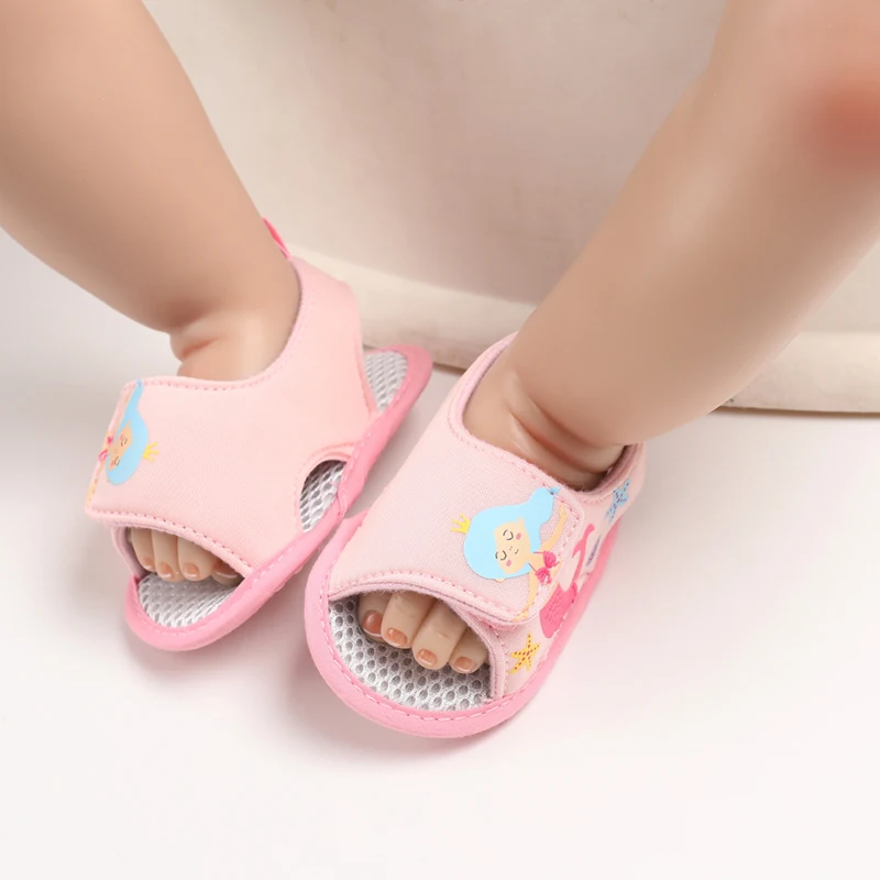 0-18M Baby Shoes Infant Pre-Walker Shoes, Cute Pink Theme Casual Flat Shoes, Soft Sole Lightweight Comfortable for Girls