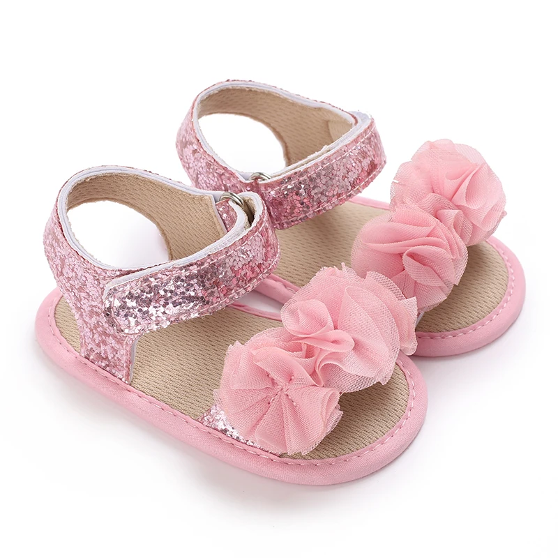 0-18M Baby Shoes Infant Pre-Walker Shoes, Cute Pink Theme Casual Flat Shoes, Soft Sole Lightweight Comfortable for Girls