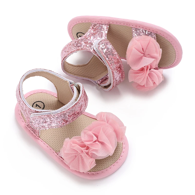 0-18M Baby Shoes Infant Pre-Walker Shoes, Cute Pink Theme Casual Flat Shoes, Soft Sole Lightweight Comfortable for Girls
