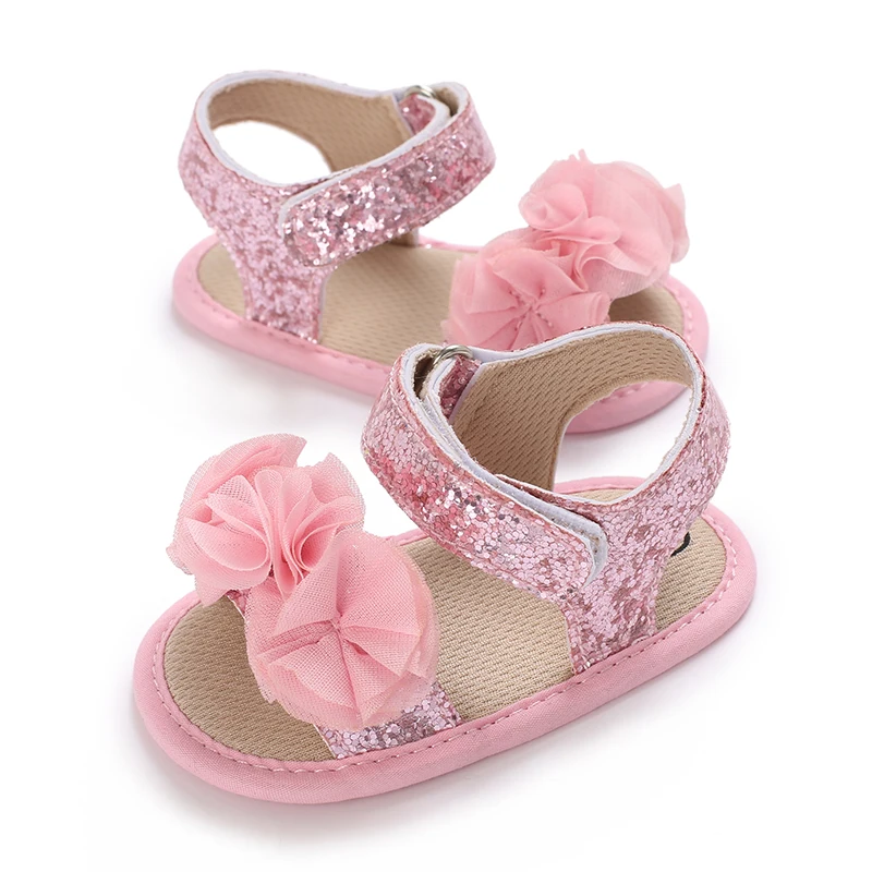 0-18M Baby Shoes Infant Pre-Walker Shoes, Cute Pink Theme Casual Flat Shoes, Soft Sole Lightweight Comfortable for Girls