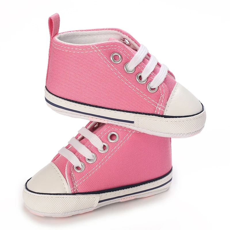 0-18M Baby Shoes Infant Pre-Walker Shoes, Cute Pink Theme Casual Flat Shoes, Soft Sole Lightweight Comfortable for Girls