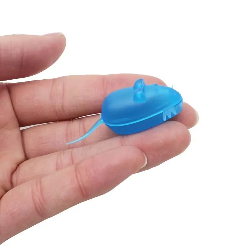 10Pcs/lot Baby Tooth Box Mini Mouse Shape Kid Milk Teeth Storage Box Random Color Plastic Organizer Save Collect First Tooth