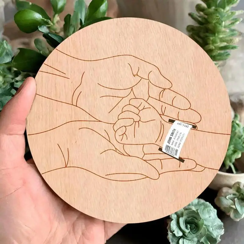 Newborn Engraved Keepsake Holder Photography Accessories Personalized Name Baby Gift Memorial Day Gift 
