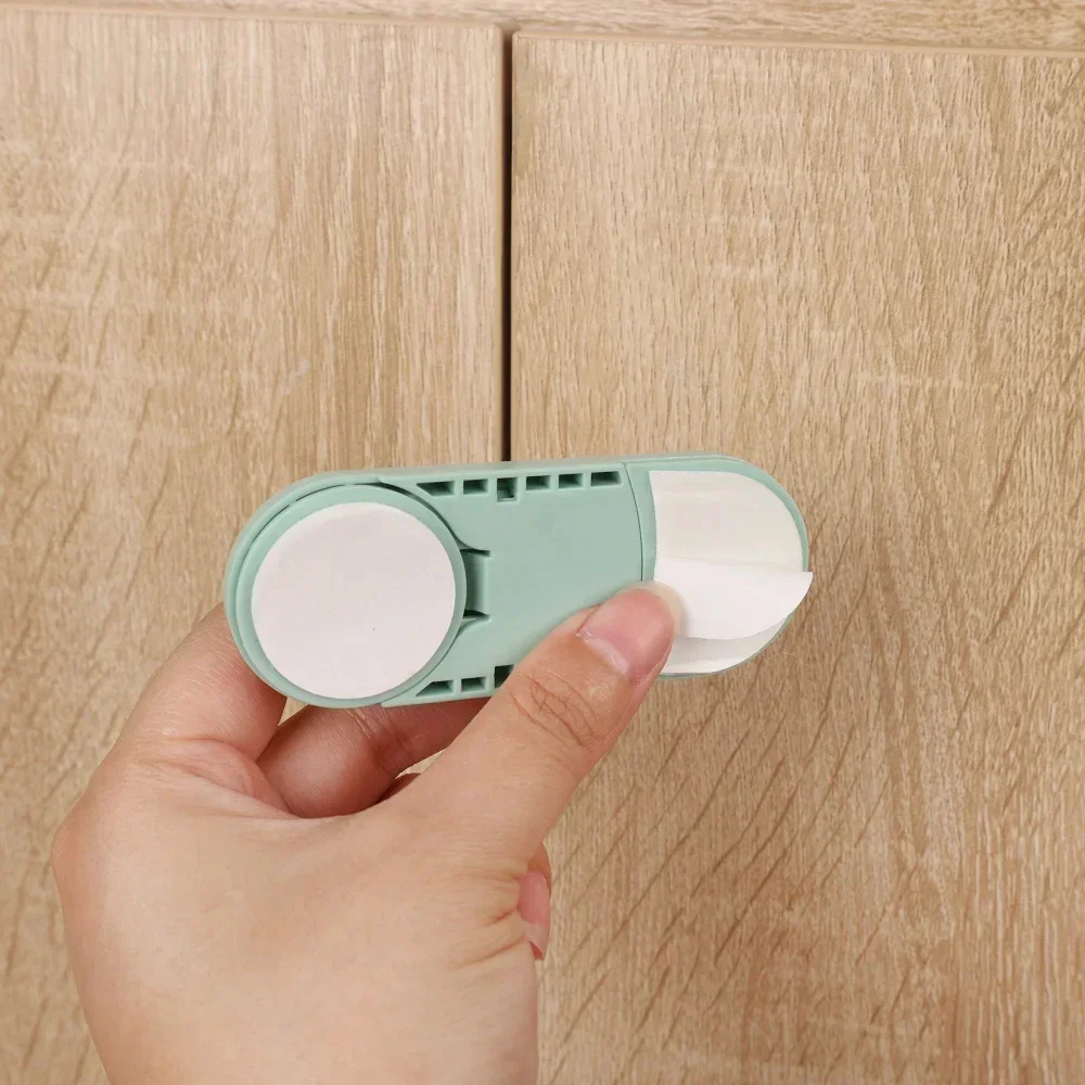 5pcs Children's Drawer Safety Latch Cabinet Door Protection Baby Anti Pinch Hand Invisible Lock Opposite Door Wardrobe Lock