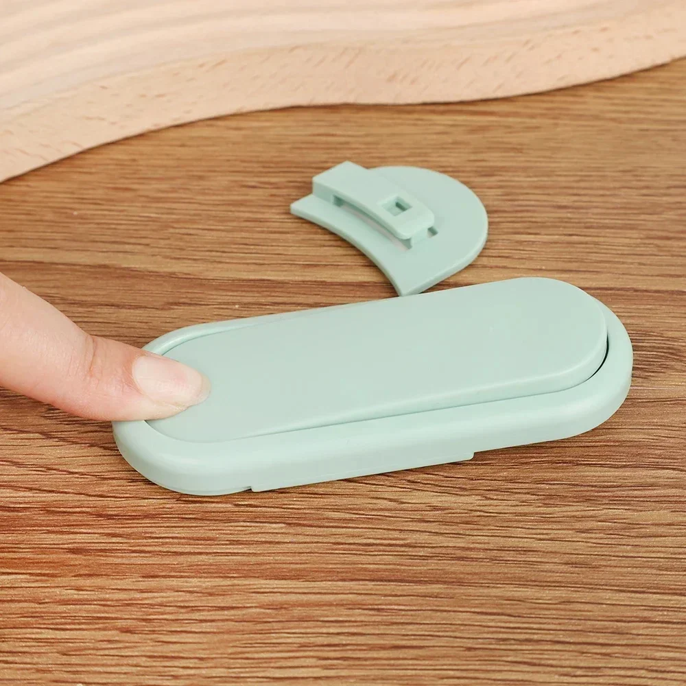 5pcs Children's Drawer Safety Latch Cabinet Door Protection Baby Anti Pinch Hand Invisible Lock Opposite Door Wardrobe Lock
