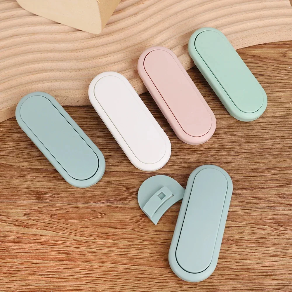 5pcs Children's Drawer Safety Latch Cabinet Door Protection Baby Anti Pinch Hand Invisible Lock Opposite Door Wardrobe Lock