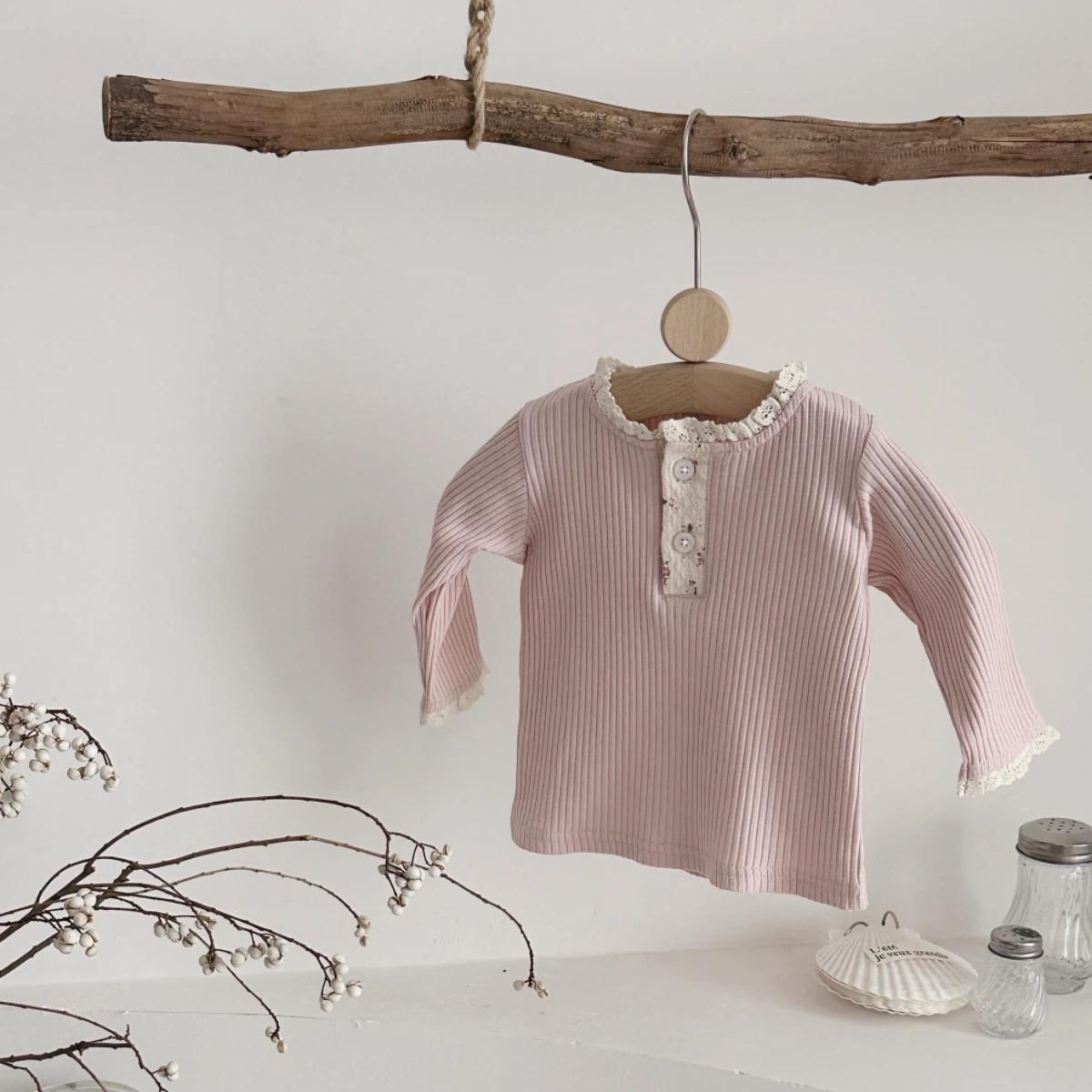 Autumn Fashion Newborn Baby Girls Clothes Comfort Solid Color Lace Long Sleeves Trendy Breathable Kids Girl Korean Style