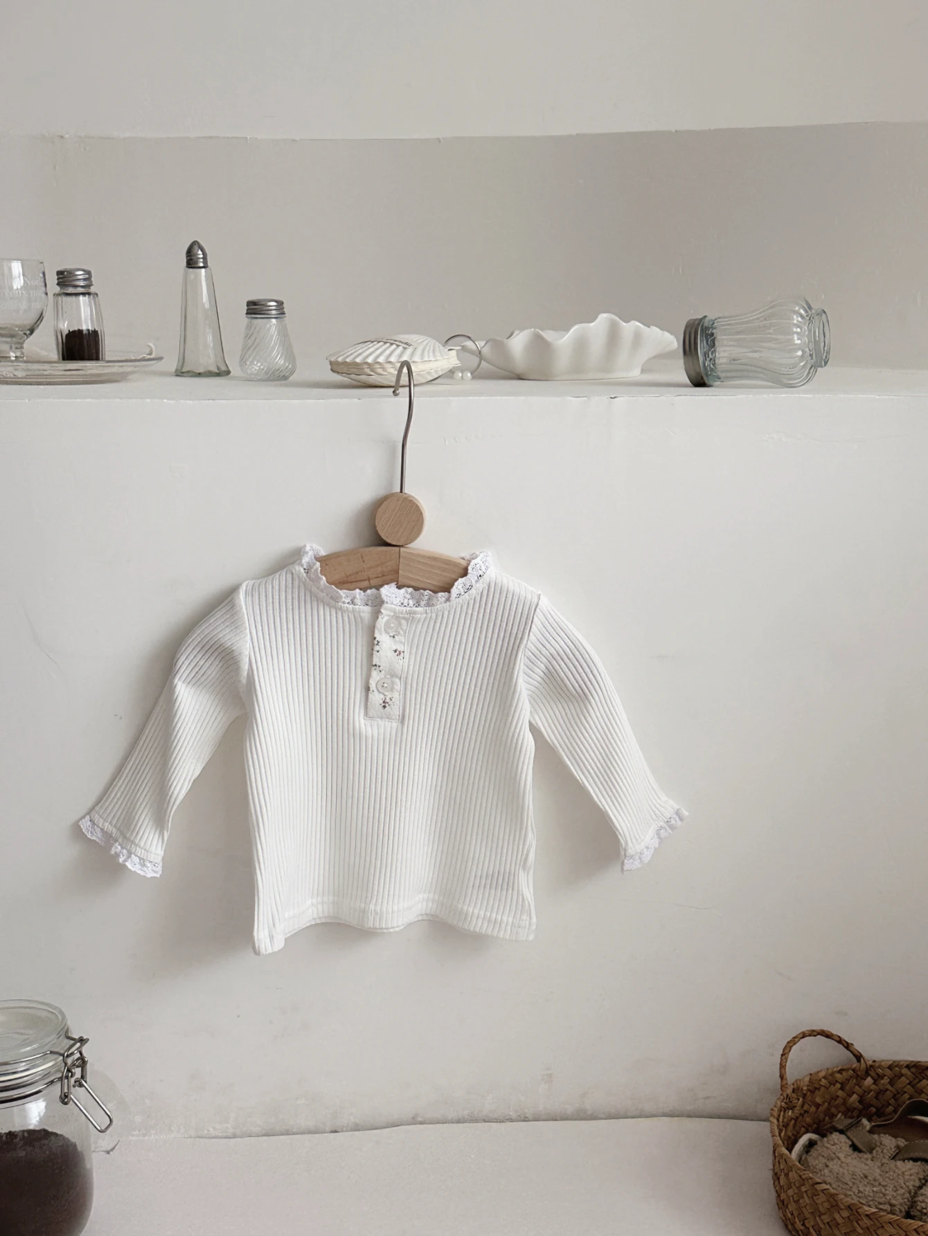 Autumn Fashion Newborn Baby Girls Clothes Comfort Solid Color Lace Long Sleeves Trendy Breathable Kids Girl Korean Style