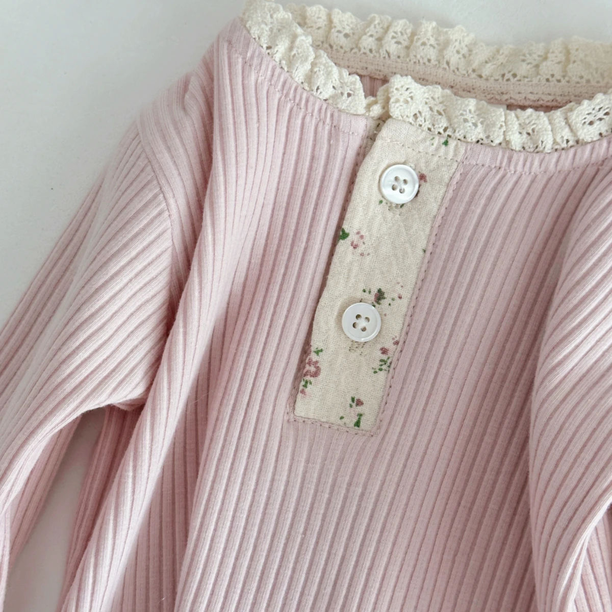 Autumn Fashion Newborn Baby Girls Clothes Comfort Solid Color Lace Long Sleeves Trendy Breathable Kids Girl Korean Style