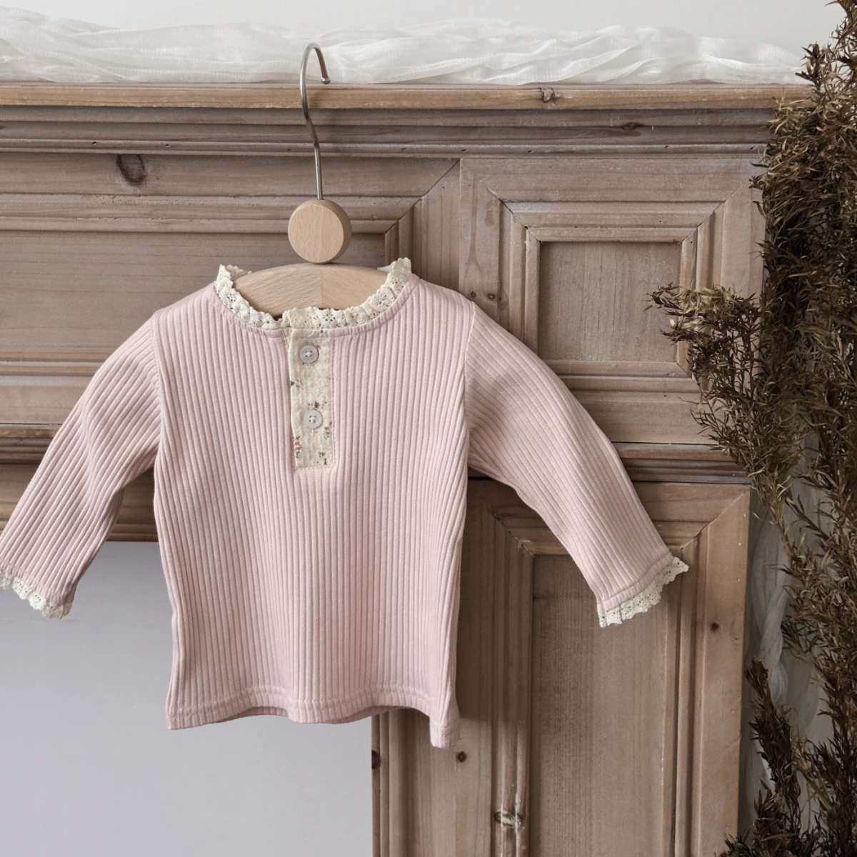 Autumn Fashion Newborn Baby Girls Clothes Comfort Solid Color Lace Long Sleeves Trendy Breathable Kids Girl Korean Style