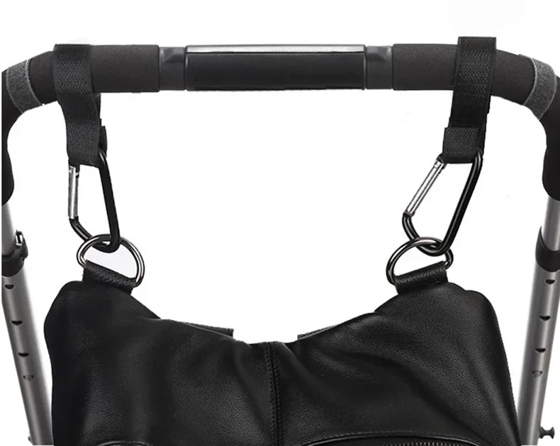 5/2PCs baby stroller hook clip aluminum alloy carabiner cart organizer diaper bag shopping pram hook hanger stroller accessories