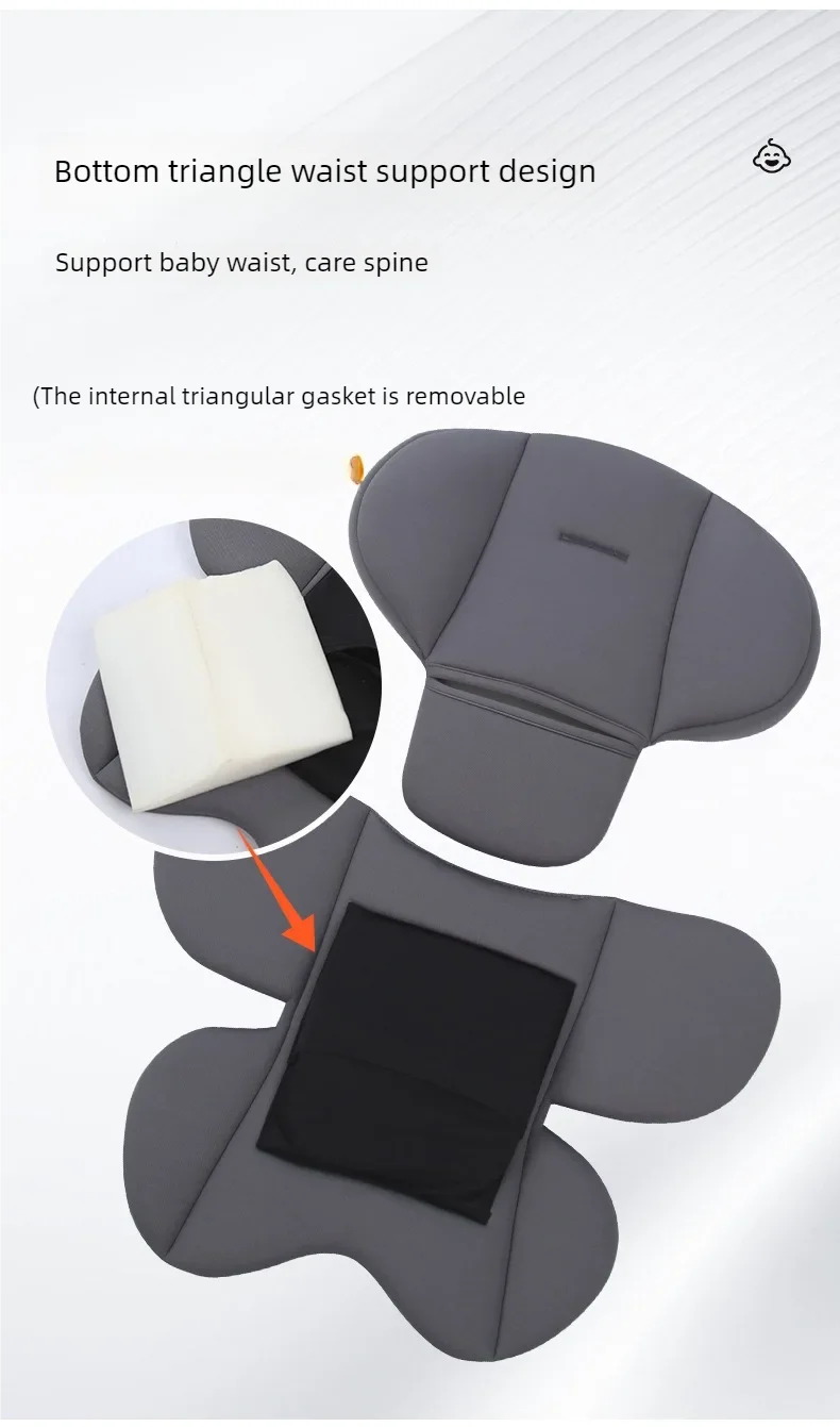 Infant Car Seat Inner Head Neck Body Support Cushion; Stroller Energy Bed Mattress; Mesh Breathable Liner; Neck Safety Liner
