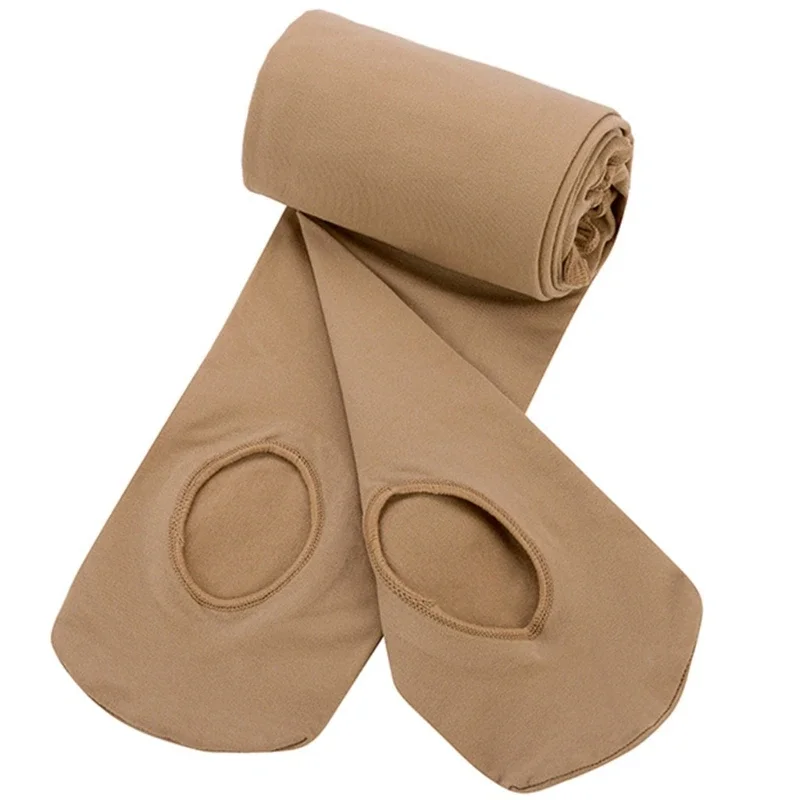 School Kids Girls Transition Ballet Tights Ultra-Soft Comfortable Opaque Convertible Baby Dance Pantyhose Stocking With The Hole