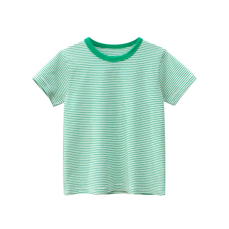 Children Short Sleeve T-shirts Korean Version Kids Clothing Boy Baby Cotton Tees 2-9 Years Summer Cartoon Tops