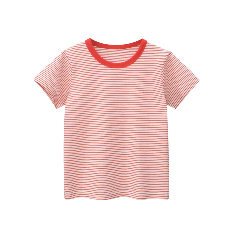 Children Short Sleeve T-shirts Korean Version Kids Clothing Boy Baby Cotton Tees 2-9 Years Summer Cartoon Tops