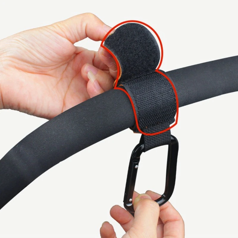 Universal Stroller Hooks Clip Heavy Duty Hanging Organizer for Diaper Bags Uses for Prams Shopping Carts Car Seats Baby Carriers