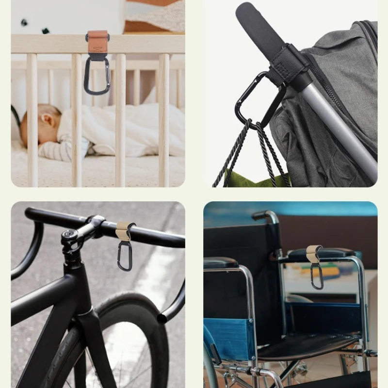 Universal Stroller Hooks Clip Heavy Duty Hanging Organizer for Diaper Bags Uses for Prams Shopping Carts Car Seats Baby Carriers