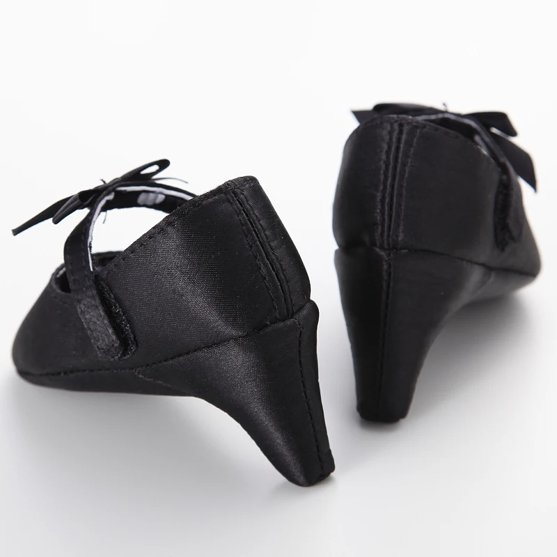 0-12M Baby Girls Diamond Bow Princess Dress Shoes Soft Sole Infant Pre-Walker Footwear