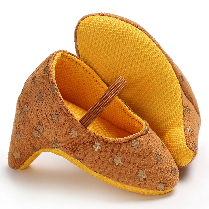 0-12M Baby Girls Diamond Bow Princess Dress Shoes Soft Sole Infant Pre-Walker Footwear