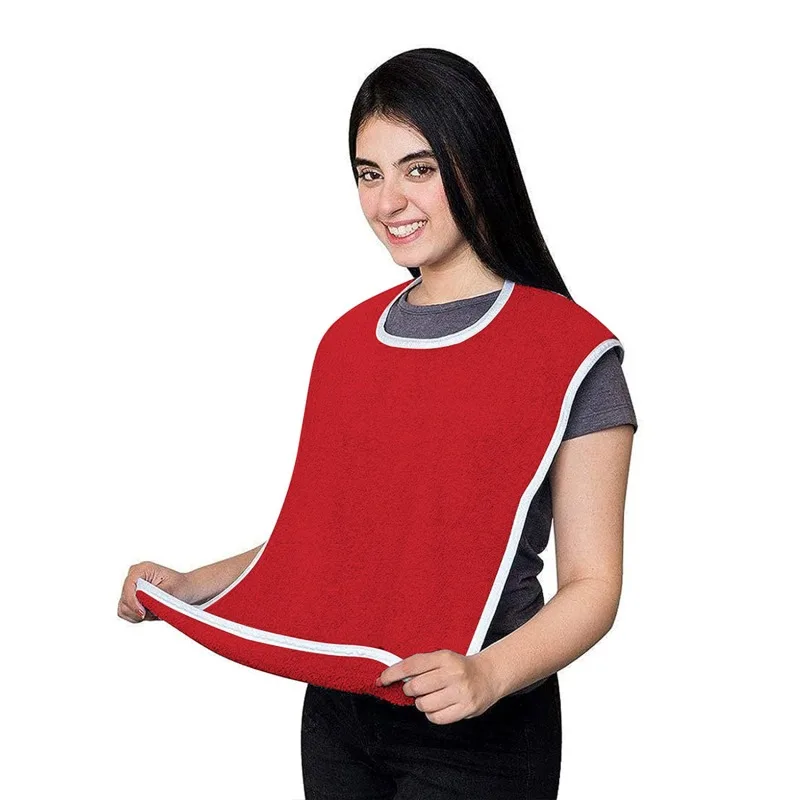 Adult Bibs Apron Bib for Men and Women Suitable for Seniors Stain Resistant Diet Cloth Waterproof Adult Mealtime Bib Cloth