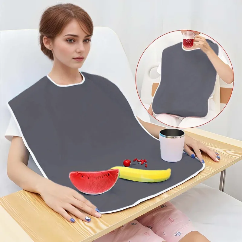 Adult Bibs Apron Bib for Men and Women Suitable for Seniors Stain Resistant Diet Cloth Waterproof Adult Mealtime Bib Cloth
