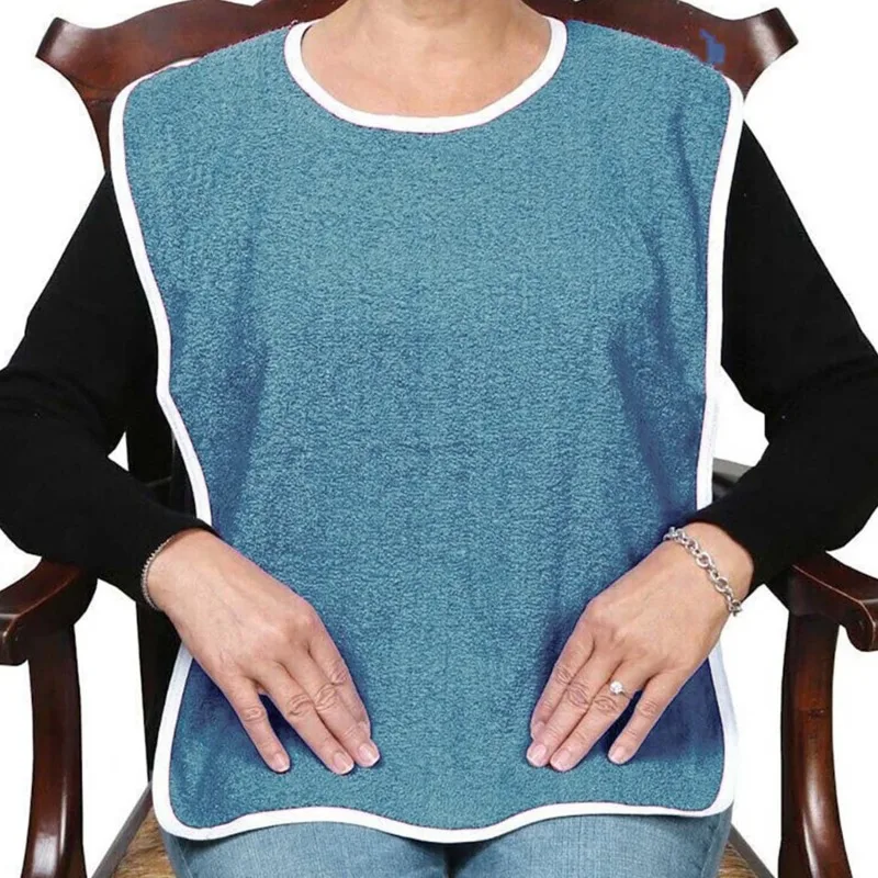 Adult Bibs Apron Bib for Men and Women Suitable for Seniors Stain Resistant Diet Cloth Waterproof Adult Mealtime Bib Cloth