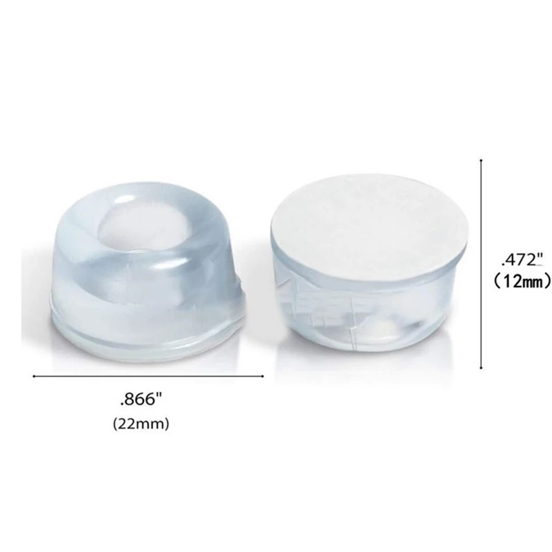 Transparent PVC Crash Pad Transparent Self-Adhesive Door Stopper Rubber Damping Bumper Cabinet Silicone Furniture Pad Protector