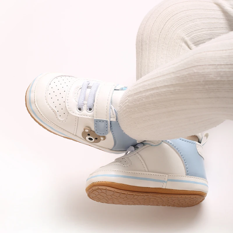 Fashionable Korean Version Men's And Women's Sports Shoes Indoor Soft Rubber Sole Anti Slip Front Shoes 0-18M Baby Shoes