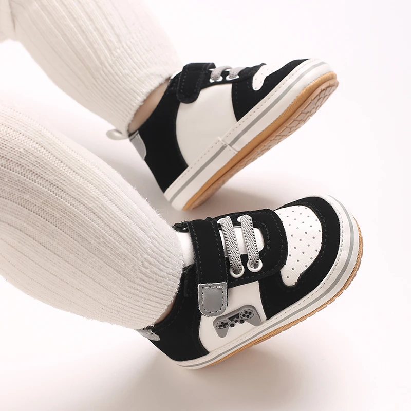 Fashionable Korean Version Men's And Women's Sports Shoes Indoor Soft Rubber Sole Anti Slip Front Shoes 0-18M Baby Shoes