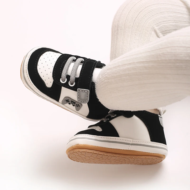 Fashionable Korean Version Men's And Women's Sports Shoes Indoor Soft Rubber Sole Anti Slip Front Shoes 0-18M Baby Shoes