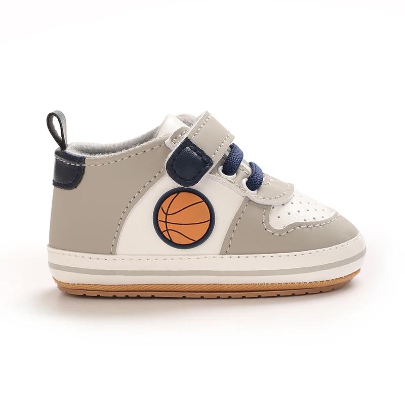 Fashionable Korean Version Men's And Women's Sports Shoes Indoor Soft Rubber Sole Anti Slip Front Shoes 0-18M Baby Shoes