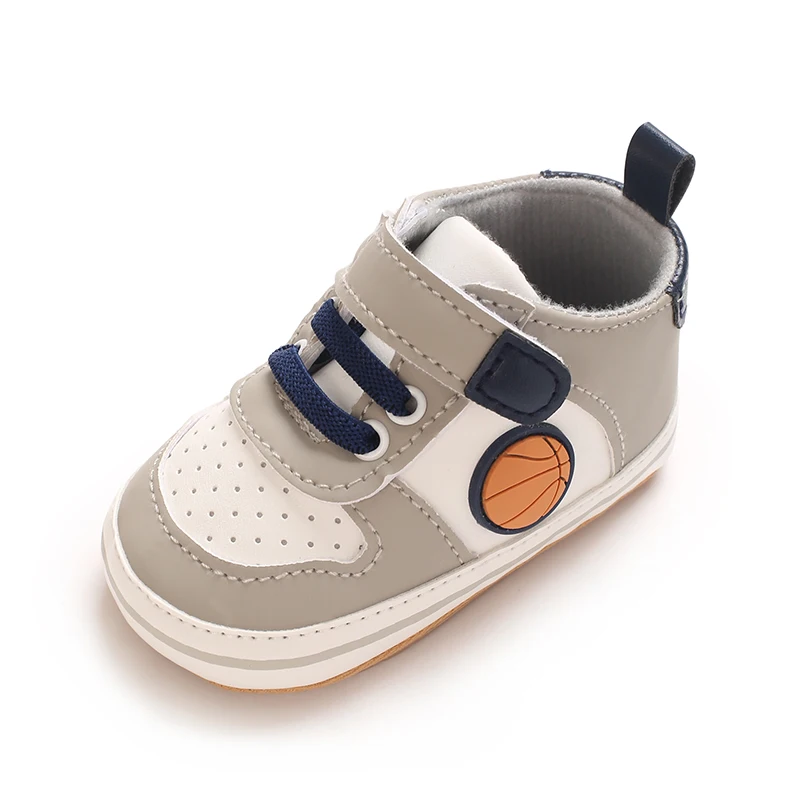 Fashionable Korean Version Men's And Women's Sports Shoes Indoor Soft Rubber Sole Anti Slip Front Shoes 0-18M Baby Shoes