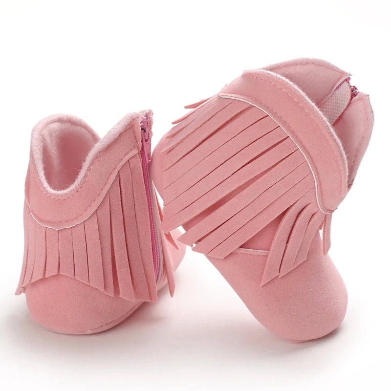 Baby Boys Girls Winter Boots 0-18 Months Western Denim First Walkers Warm Casual Fashion
