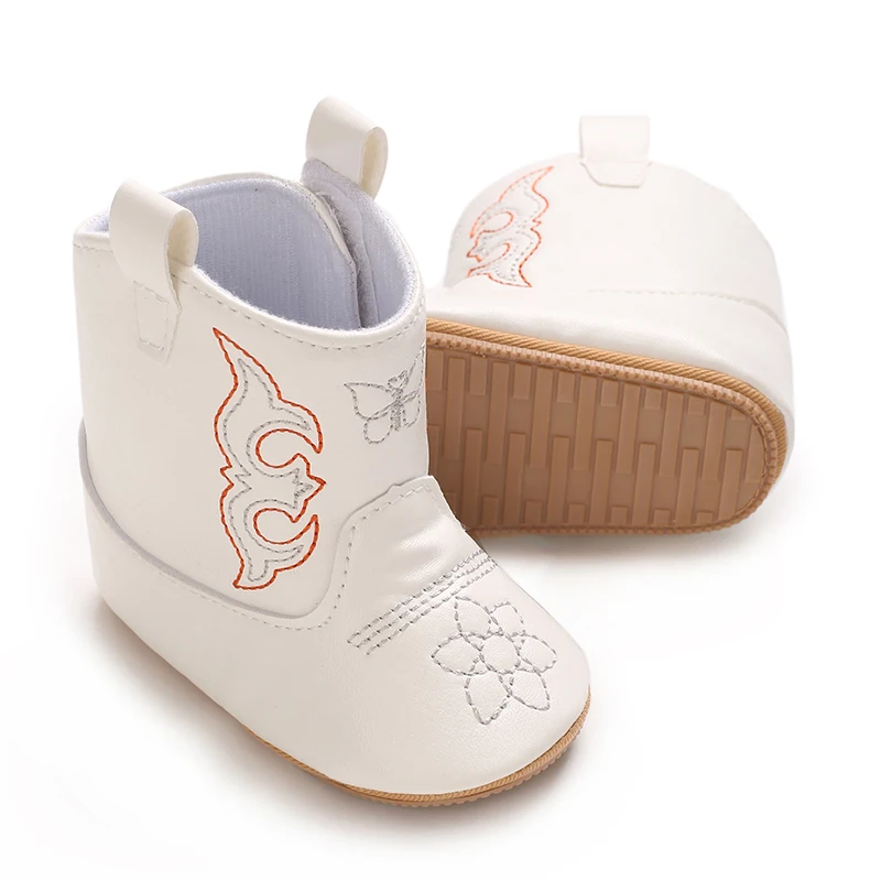 Baby Boys Girls Winter Boots 0-18 Months Western Denim First Walkers Warm Casual Fashion
