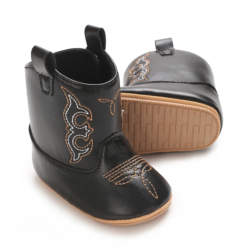 Baby Boys Girls Winter Boots 0-18 Months Western Denim First Walkers Warm Casual Fashion