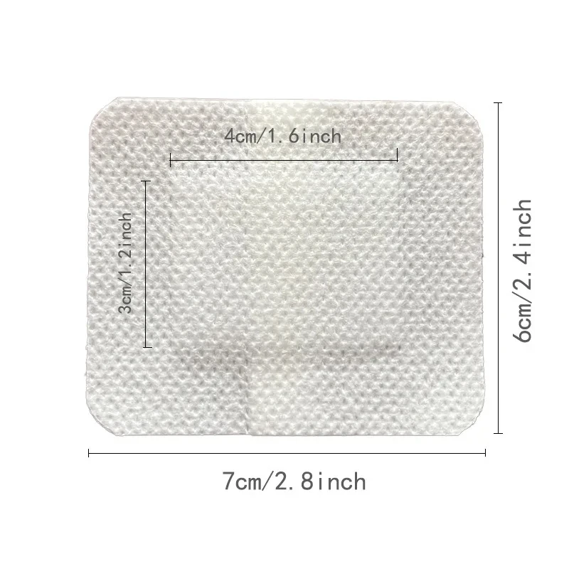 12/25pcs Large Size Hypoallergenic Non-woven Medical Adhesive Wound Dressing Band Aid Bandage Large Wound First Aid 6*7cm