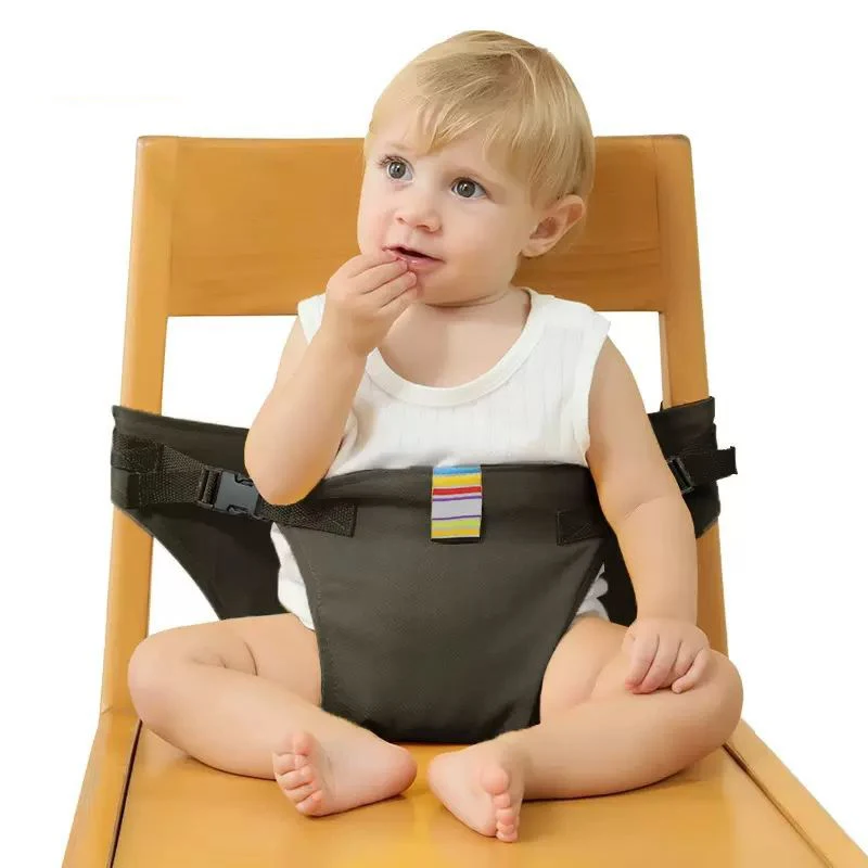 PANGDUBE Toddler Safety Harness Seat Belt Foldable Portable Baby Meal Strap with Fixed Belt for Dining Chair High Chair Travel