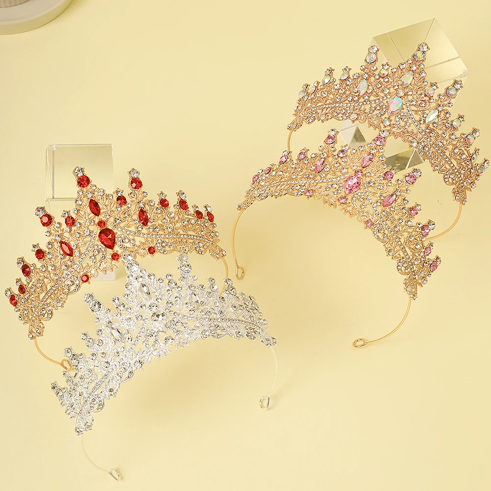 1 Piece of Multi-Color Crown Headband Suitable for Girls to Wear at Birthday Parties and Wedding Performances