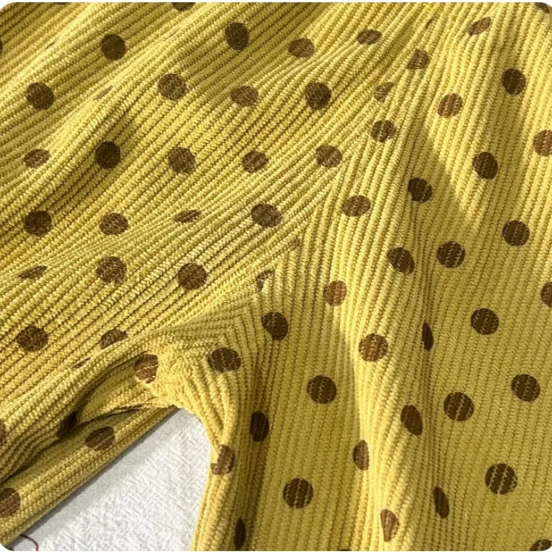 Spring Printed Casual Sweatpants 1-7Y Kids Girls Boys Corduroy Pants Loose Balloon Leg Design Soft Children Trousers Clothes