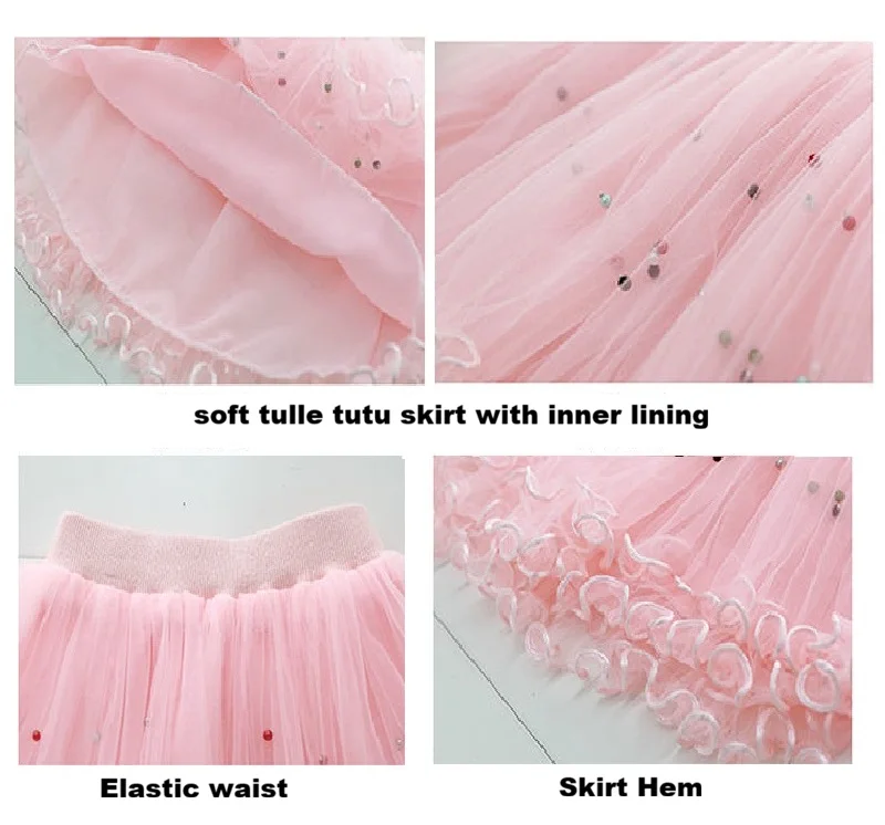 Baby Girls Tutu Fluffy Skirt Toddler Princess Ballet Dance Tulle Mesh Skirt Kids Cake Skirt Cute Girls Clothes Pettiskirt Skirt