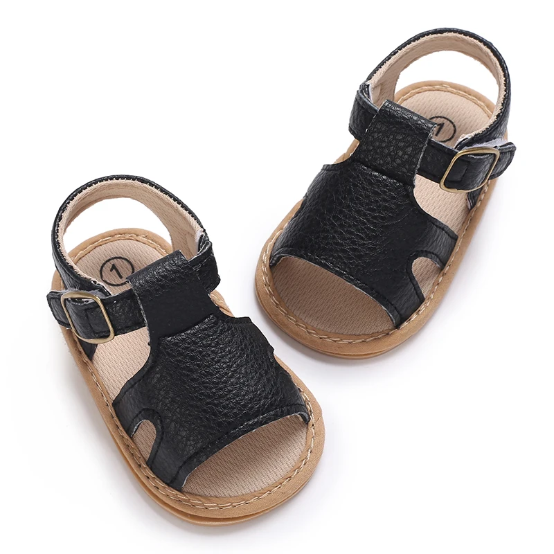 Infant Pre-Walker Shoes 0-1Year Baby Boys Casual Sandals Solid Color Breathable Comfort Spring Daily Walking Shoes