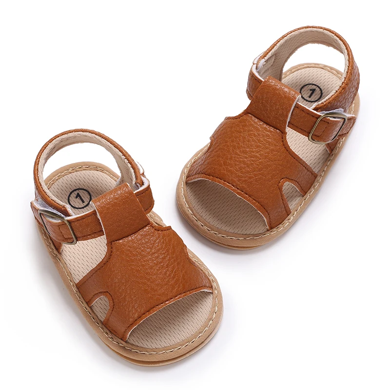 Infant Pre-Walker Shoes 0-1Year Baby Boys Casual Sandals Solid Color Breathable Comfort Spring Daily Walking Shoes