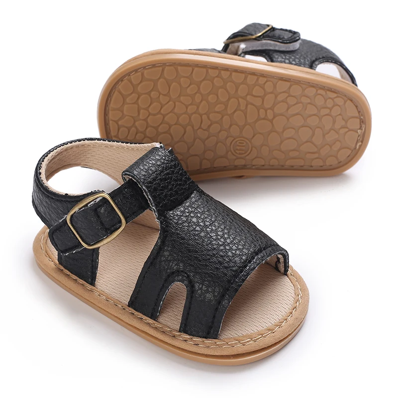 Infant Pre-Walker Shoes 0-1Year Baby Boys Casual Sandals Solid Color Breathable Comfort Spring Daily Walking Shoes