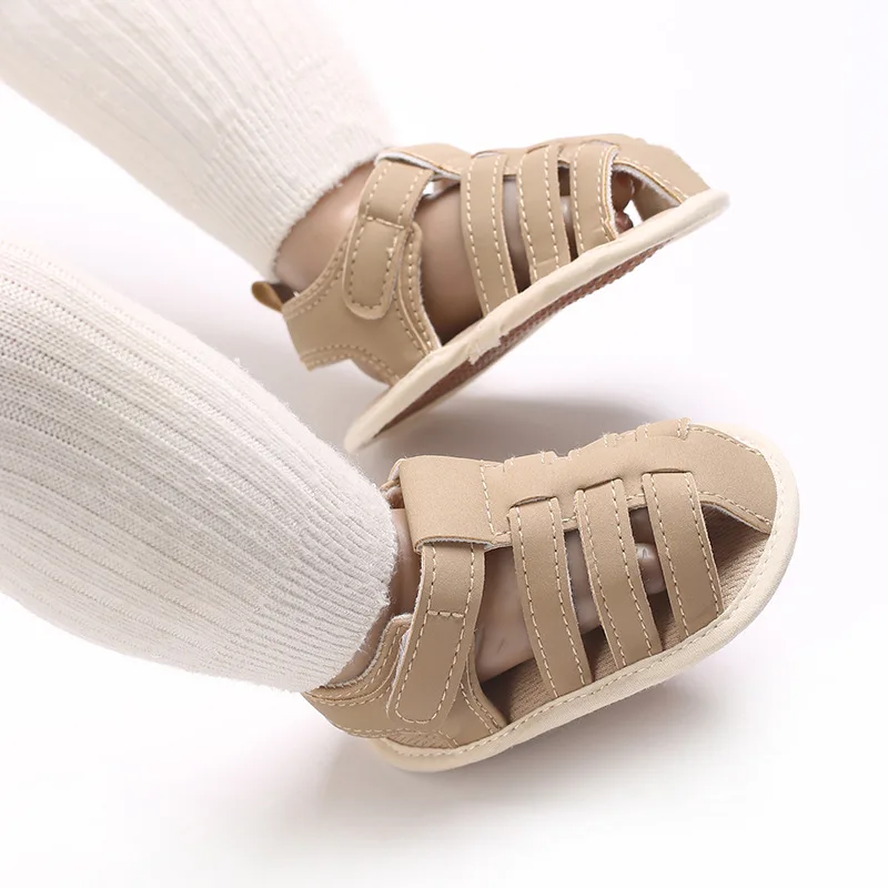 Infant Pre-Walker Shoes 0-1Year Baby Boys Casual Sandals Solid Color Breathable Comfort Spring Daily Walking Shoes