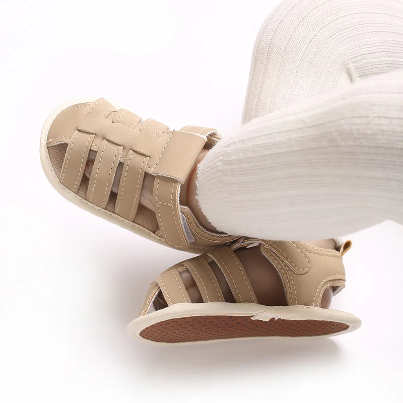 Infant Pre-Walker Shoes 0-1Year Baby Boys Casual Sandals Solid Color Breathable Comfort Spring Daily Walking Shoes