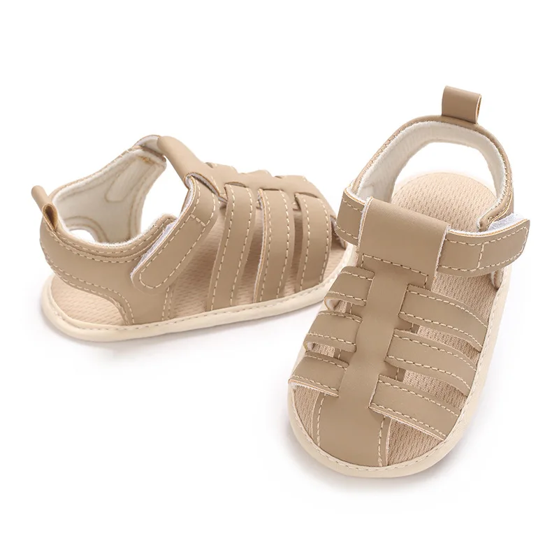 Infant Pre-Walker Shoes 0-1Year Baby Boys Casual Sandals Solid Color Breathable Comfort Spring Daily Walking Shoes